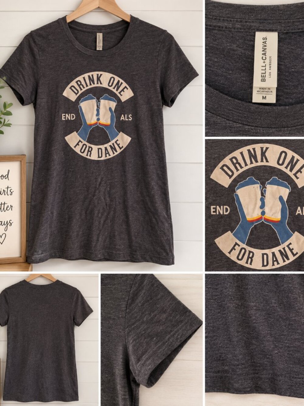 Dutch Bros Drink one for Dane Shirt Sz M